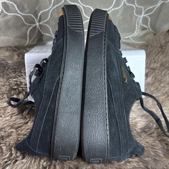 (B2) PUMA Suede Gold Platform Sneakers for Women, Size 8.5 - Picture 9 of 16